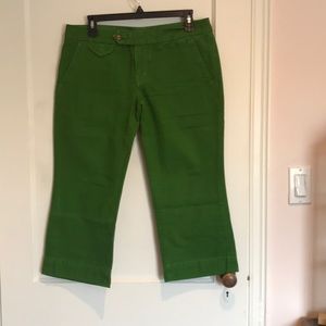 Citizens of humanity Green Cropped chino pants.